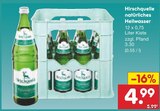 natürliches Heilwasser von Hirschquelle für 4,99 € bei Netto Marken-Discount im Angebot natürliches Heilwasser von Hirschquelle im aktuellen Netto Marken-Discount Prospekt