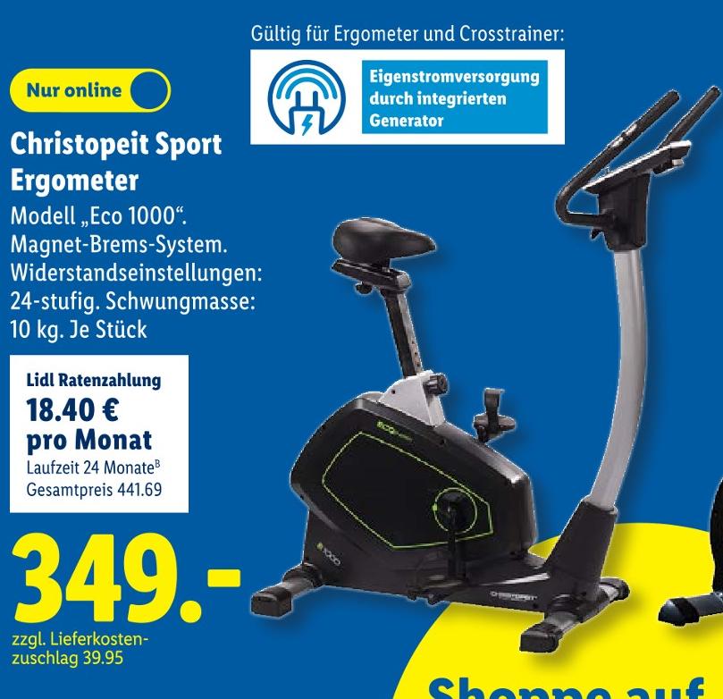 Ergometer Modell Eco 1000