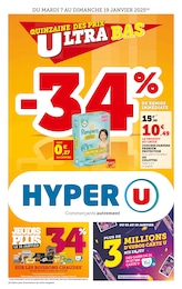 Prospectus Hyper U, "LA QUINZAINE DES PRIX ULTRA BAS",  pages, 07/01/2025 - 19/01/2025