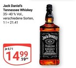 Tennessee Whiskey im Angebot bei GLOBUS in Saarlouis Tennessee Whiskey Angebote von Jack Daniel’s bei GLOBUS Saarlouis für 14,99 €