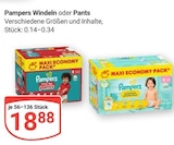 Aktuelle Pampers Angebote bei GLOBUS in Offenbach (Main) Aktuelles Windeln Angebot bei GLOBUS in Offenbach (Main) ab 18,88 €