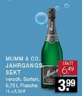 Jahrgangssekt Angebote von Mumm & Co. bei E center Ratingen für 3,99 €