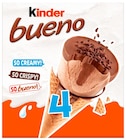 CÔNE GLACÉ BUENO CLASSIC X4 - KINDER - Netto à Saint-Nazaire CÔNE GLACÉ BUENO CLASSIC X4 - KINDER en promo chez Netto Saint-Nazaire à 3,79 €
