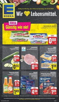 Aktueller EDEKA Prospekt "Wir lieben Lebensmittel!" Seite 1 von 24 Seiten für Chemnitz