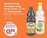 Altmeister Essig klassik von Hengstenberg im aktuellen V-Markt Prospekt für 0,88 €