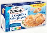 2 Coquilles Saint-Jacques à la Bretonne Surgelées - TIPIAK en promo chez Intermarché Niort à 3,99 €