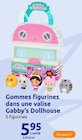 Gommes figurines dans une valise - Gabby's Dollhouse dans le catalogue Action