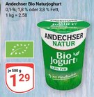 Bio Naturjoghurt im Angebot bei GLOBUS in Neubrandenburg Bio Naturjoghurt Angebote von Andechser bei GLOBUS Neubrandenburg für 1,29 €