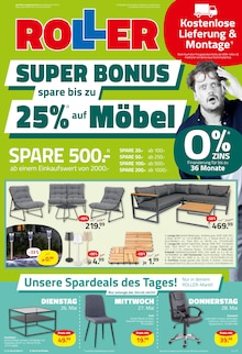 Aktueller ROLLER Prospekt (Bockhorn, 16 Seiten zum blättern ROLLER Prospekt SUPER BONUS mit 16 Seiten