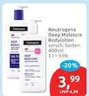 Deep Moisture Bodylotion von Neutrogena im aktuellen budni Prospekt