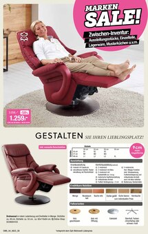 Relaxsessel im aktuellen Opti-Wohnwelt Prospekt (Bremerhaven) Relaxsessel im Opti-Wohnwelt Prospekt "Marken Sale!" mit 16 Seiten (Bremerhaven)