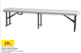 Table pliante en résine - Intermarché Super à Niort Table pliante en résine en promo chez Intermarché Super Niort à 29,99 €