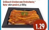 Grillbauch-Scheiben vom Strohschwein bei EDEKA im Trusetal Prospekt für 1,29 €