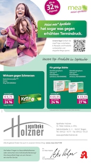 mea - meine apotheke Prospekt der KW 36 "Unsere September-Angebote" Aktueller mea - meine apotheke Prospekt "Unsere September-Angebote" Seite 1 von 4 Seiten