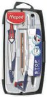 Coffret de compas 6 pièces stop system - Maped dans le catalogue Super U