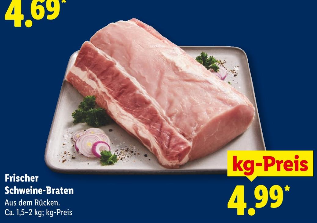 Frischer Schweine-Braten