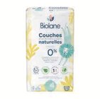 Couches naturelles - Biolane en promo chez Super U Villeurbanne à 10,89 €