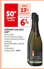 Promo CRÉMANT D'ALSACE AOP à 13,49 € dans le catalogue Auchan Supermarché à Crolles