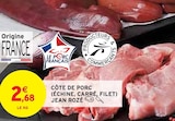 Promo Côte de porc (échine, carré, filet) à 2,68 € dans le catalogue Intermarché à Villeneuve-lès-Maguelone