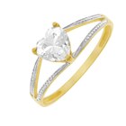 Bague en or rhodié et oxyde de zirconium - Le Manège à Bijoux Bague en or rhodié et oxyde de zirconium à 280,40 € dans le catalogue Le Manège à Bijoux