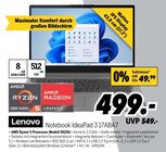 Notebook IdeaPad 3 17ABA7 Angebote von Lenovo bei MEDIMAX Hanau für 499,00 €