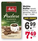 Kaffee Auslese Klassisch Angebote von Melitta bei E center Rastatt für 6,99 €