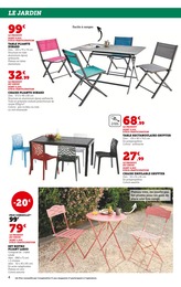 Offre Table de jardin pliante dans le catalogue U Express du moment à la page 4