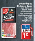 Delikatess-Bacon von GUT&GÜNSTIG für 1,12 € bei EDEKA im Angebot Delikatess-Bacon von GUT&GÜNSTIG im aktuellen EDEKA Prospekt