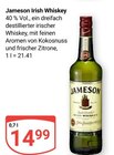 Irish Whiskey im Angebot bei GLOBUS in Neuwied Irish Whiskey Angebote von Jameson bei GLOBUS Neuwied für 14,99 €