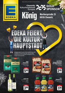 Jacobs im aktuellen EDEKA Prospekt (Chemnitz) Jacobs im EDEKA Prospekt "EDEKA FEIERT DIE KULTUR-HAUPTSTADT" mit 2 Seiten (Chemnitz)