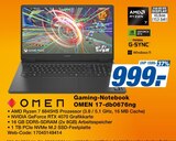 Gaming-Notebook OMEN 17-db0676ng Angebote von OMEN bei expert Gronau für 999,00 €