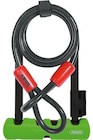Antivol Abus Ultra Mini 410/150HB180 vert + support SH34 + cable en acier Cobra 10/120 - Abus en promo chez Darty Antivol Abus Ultra Mini 410/150HB180 vert + support SH34 + cable en acier Cobra 10/120 - Abus dans le catalogue Darty