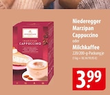 Niederegger Marzipan Cappuccino oder Milchkaffee Angebote bei famila Nordost Pinneberg für 3,99 €