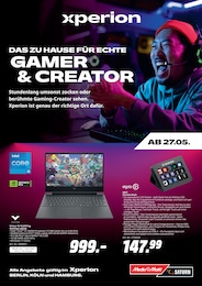 MediaMarkt Saturn Prospekt für Hamburg mit 12 Seiten MediaMarkt Saturn Prospekt für Hamburg: "DAS ZUHAUSE FÜR ECHTE GAMER & CREATOR", 12 Seiten, 27.05.2026 - 02.06.2026