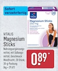 Magnesium Sticks von Vitalis für 0,89 € bei ALDI Nord im Angebot Magnesium Sticks von Vitalis im aktuellen ALDI Nord Prospekt