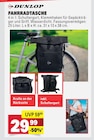 Fahrradtasche Angebote von Dunlop bei Marktkauf Sindelfingen für 29,99 €