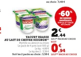 Yaourt brassé au lait de chèvre - Soignon dans le catalogue U Express