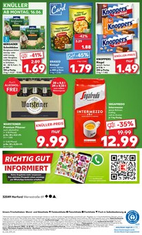 Warsteiner im aktuellen Kaufland Prospekt (Bad Salzuflen) Warsteiner im Kaufland Prospekt "Aktuelle Angebote" mit 54 Seiten (Bad Salzuflen)