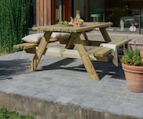 Table Forestière Pic Nic en Bois en promo chez LEROY MERLIN Lens à 159,00 €