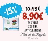 Thé Vert Zou Cha Articulations - Thés de la Pagode à 8,90 € dans le catalogue Naturalia