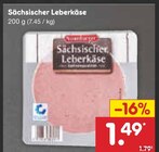 Sächsischer Leberkäse von Metzgerfrisch für 1,49 € bei Netto Marken-Discount im Angebot Sächsischer Leberkäse von Metzgerfrisch im aktuellen Netto Marken-Discount Prospekt