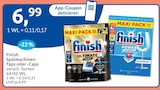 Spülmaschinen-Taps oder -Caps von Finish im aktuellen budni Prospekt für 6,99 €