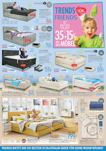 Bett im Trends Prospekt "TRENDS FOR FRIENDS" mit 8 Seiten (Neuss)