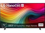 75NANO81T6A NanoCell TV (Flat, 75 Zoll / 190 cm, UHD 4K, SMART TV, webOS 24 mit ThinQ) im MediaMarkt Saturn Prospekt 75NANO81T6A NanoCell TV (Flat, 75 Zoll / 190 cm, UHD 4K, SMART TV, webOS 24 mit ThinQ) von LG im aktuellen MediaMarkt Saturn Prospekt für 884,99 €