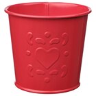 Übertopf Herzmuster rot im Angebot bei IKEA in Saarbrücken Übertopf Herzmuster rot Angebote von VINTERFINT bei IKEA Saarbrücken für 1,29 €
