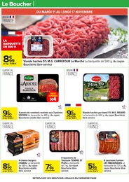 Prix et réduction Saucisse dans le prospectus Carrefour en cours Offre Saucisse dans le catalogue Carrefour du moment à la page 20