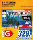 GU43U8099FUXZG Crystal UHD im Angebot bei expert in Dreieich GU43U8099FUXZG Crystal UHD Angebote von Samsung bei expert Dreieich für 329,00 €