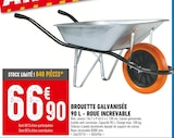 Brico Cash Saint-Just - Promo Brouette Galvanisée 90 L - Roue Increvable Promo Brouette Galvanisée 90 L - Roue Increvable à 66,90 € dans le catalogue Brico Cash à Saint-Just