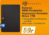 expert - Externe HDD-Festplatte Expansion Portable Drive 1TB Angebot im Prospekt Externe HDD-Festplatte Expansion Portable Drive 1TB bei expert im Prospekt "" für 59,00 €