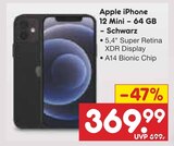 iPhone 12 Mini - 64 GB - Schwarz im Angebot bei Netto Marken-Discount in Gera iPhone 12 Mini - 64 GB - Schwarz Angebote von Apple bei Netto Marken-Discount Gera für 369,99 €